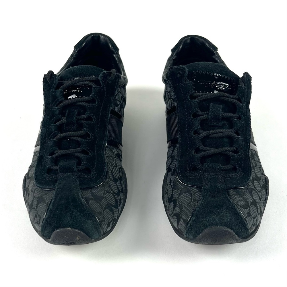 Coach Rosalita Black Signature Mini Monogram Sneakers - Picture 4 of 7